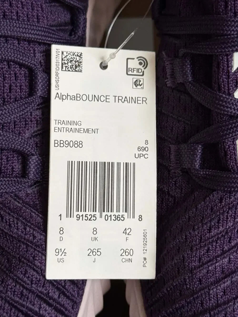 Adidas Alphabounce Instinct W Legend Purple Running Shoes BB9088 SIZE 9.5 WMNS